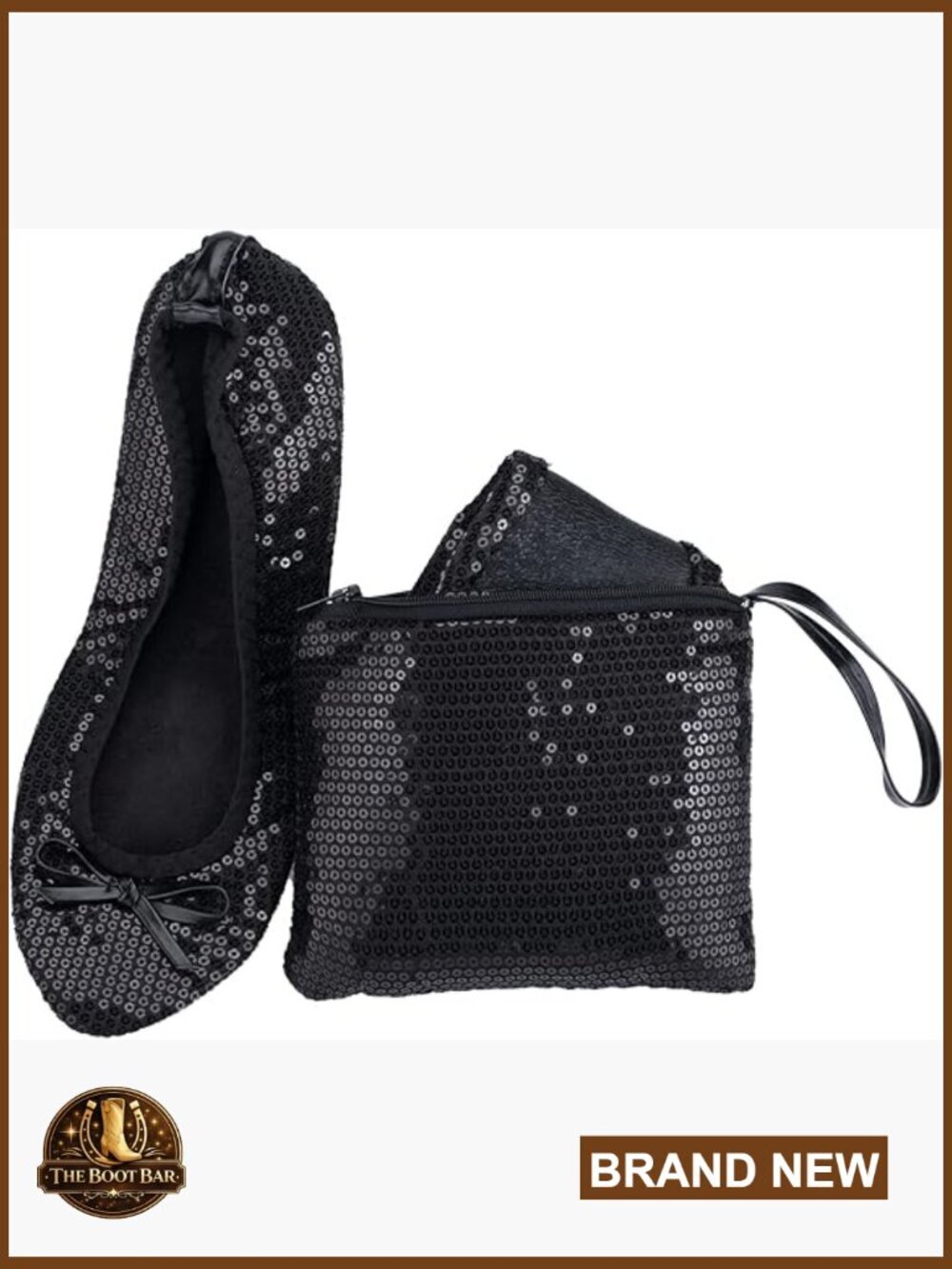 Foldable Ballet Flats – Portable Travel Wedding Shoes Fit in Purse